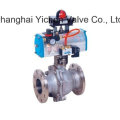 with Pneumatic Actuator + Limit Switch Box Ball Valve (Q641F)